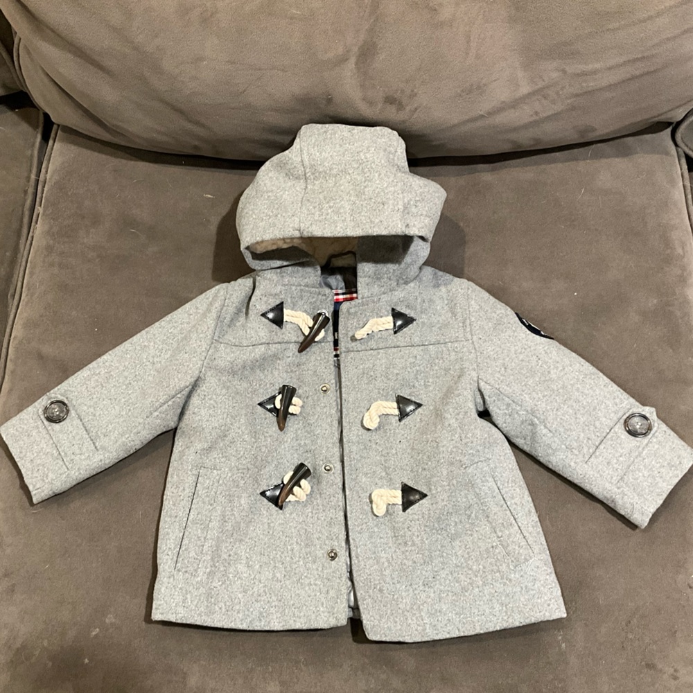 The Original Ben Sherman Baby Gray peacoat. Size 12 Months